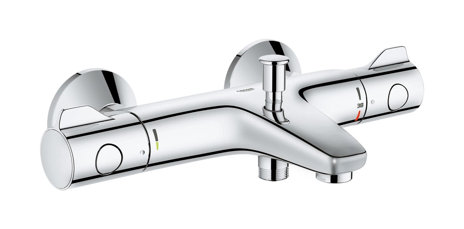 Grohe Grohtherm 800 vanová baterie na stěnu ano StarLight Chrome 34567000