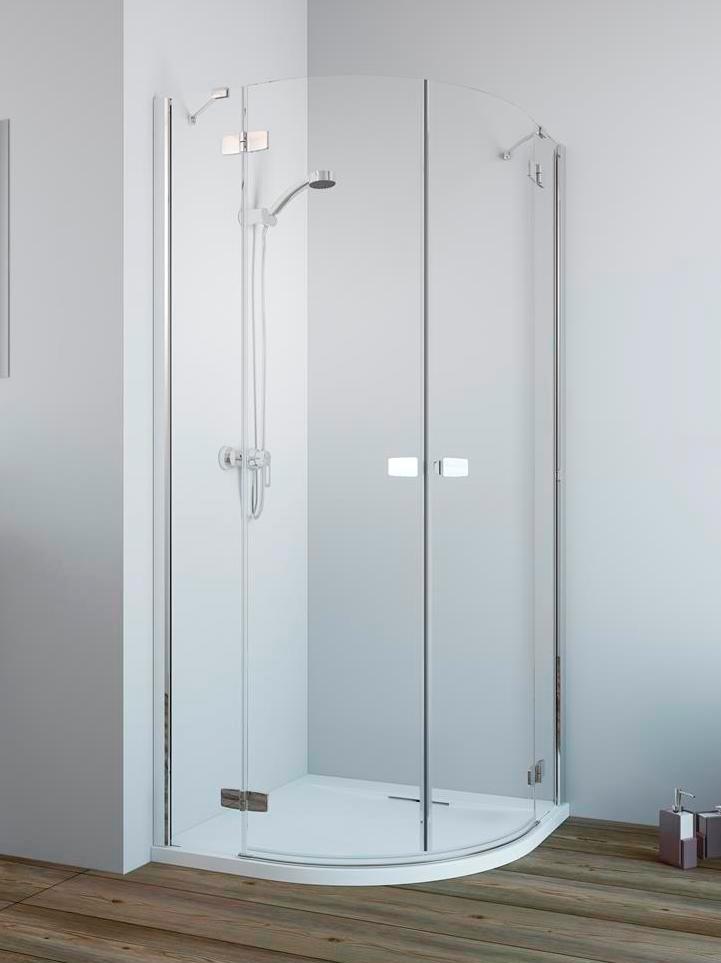 Radaway Fuenta New sprchový kout 80x80 cm půlkulatá 384002-01-01L