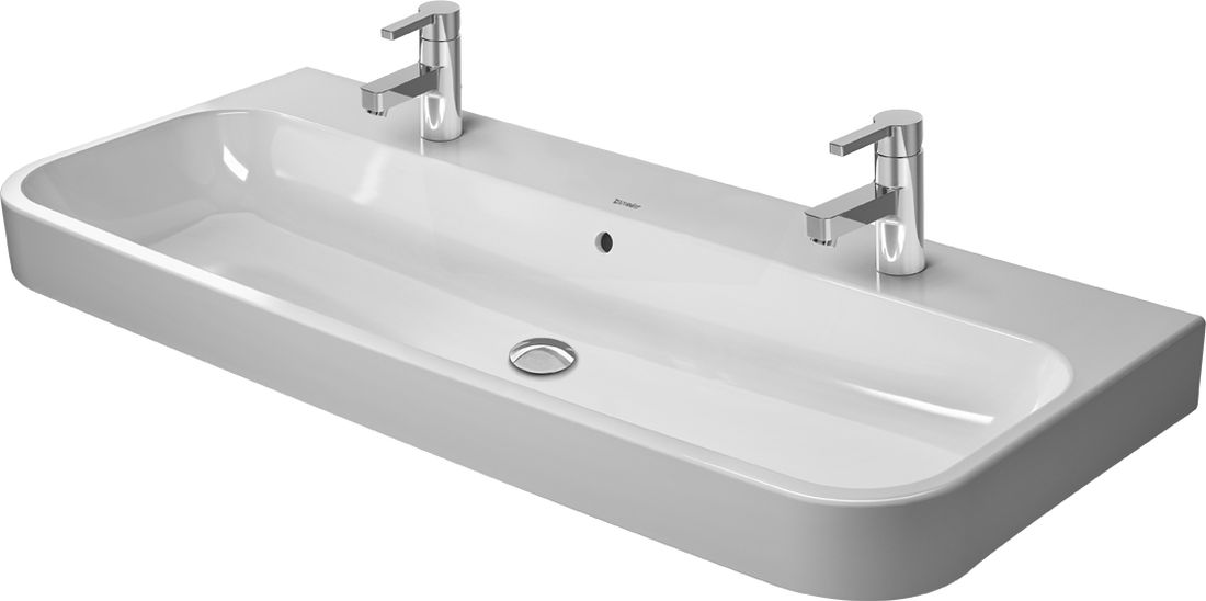 Duravit Happy D.2 umyvadlo 120x50.5 cm obdélníkový klasický-nábytkový bílá 2318120026