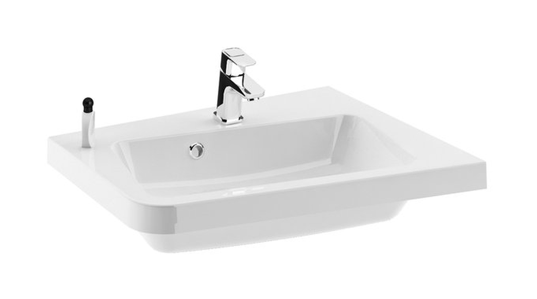 Ravak 10° umyvadlo 65x53 cm rohová nábytkový bílá XJIP1165000