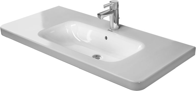 Duravit DuraStyle umyvadlo 100x48 cm obdélníkový klasický-nábytkový-s pultem bílá 23201000001