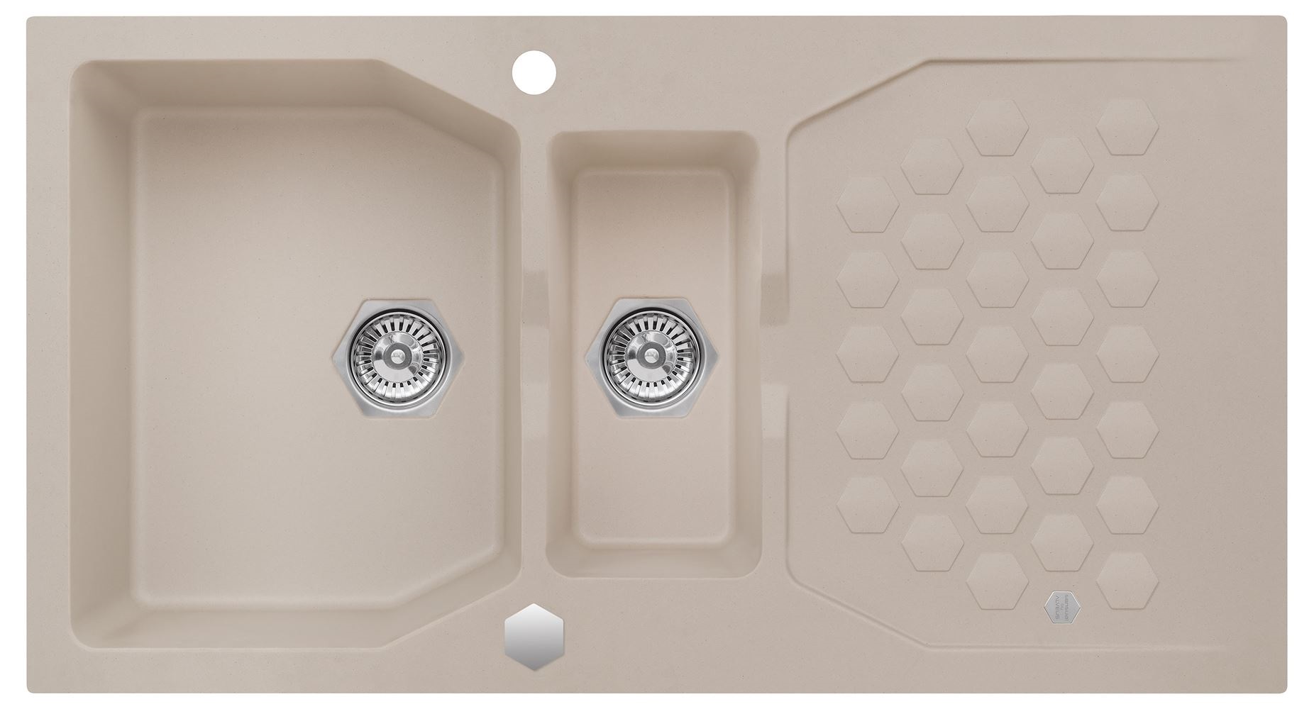 Alveus Sensual granitový dřez 98x52 cm béžová 4307002