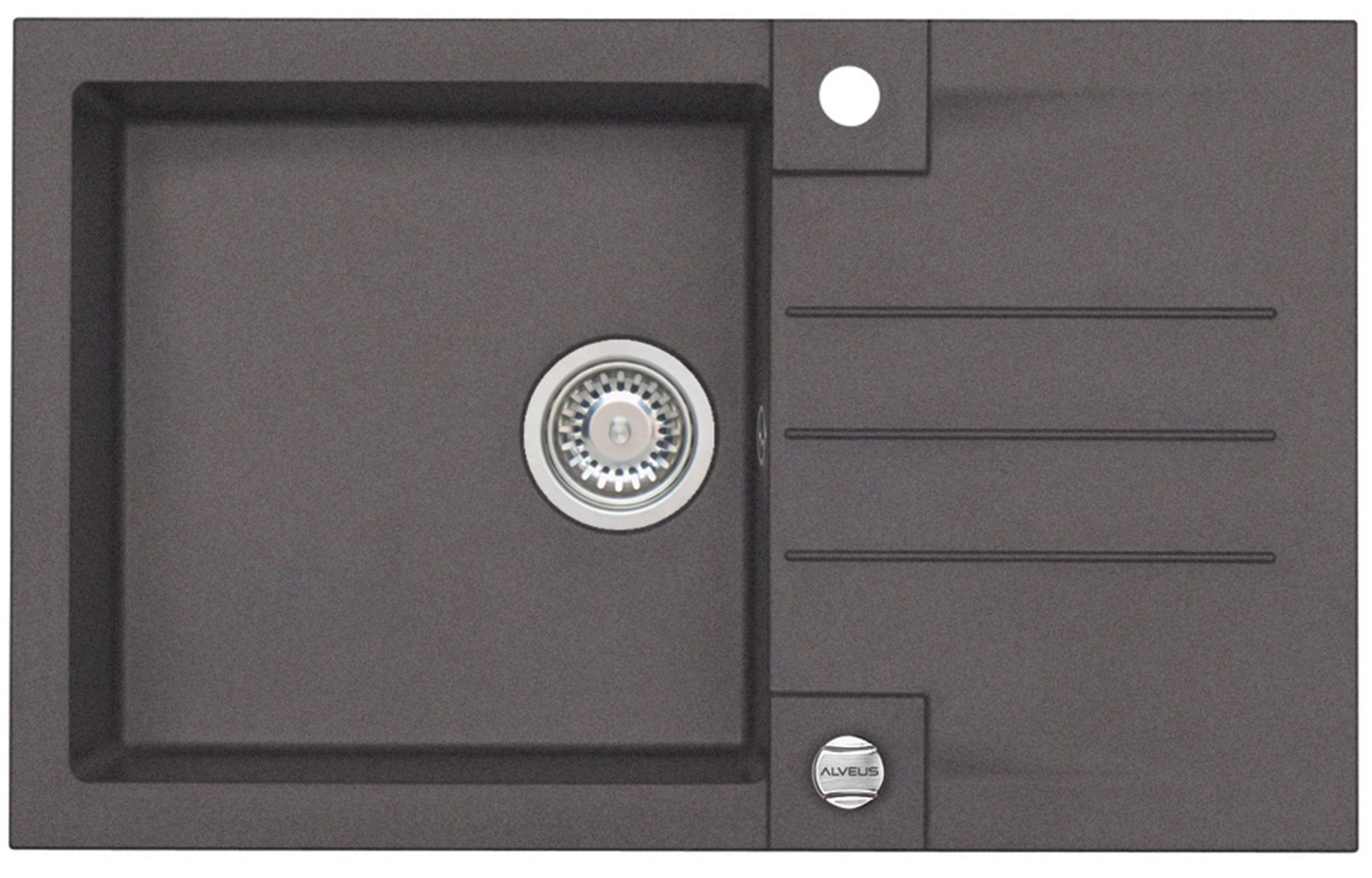 Alveus Rock granitový dřez 78x48 cm hnědá 4203003