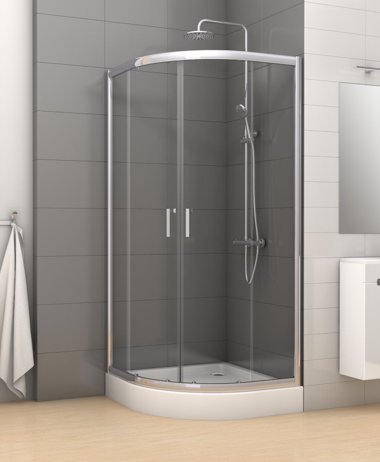 New Trendy Varia sprchový kout 90x90 cm půlkulatá / K-0153