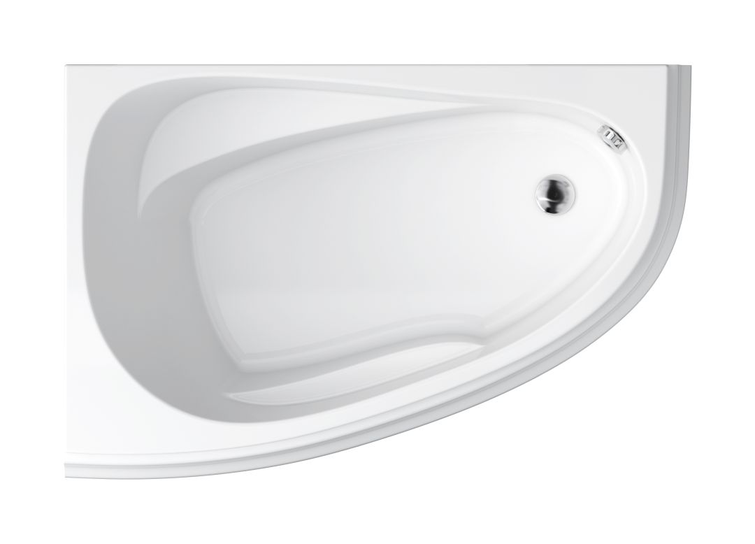 Cersanit Joanna New rohová vana 140x90 cm Levostranná bílá S301-165