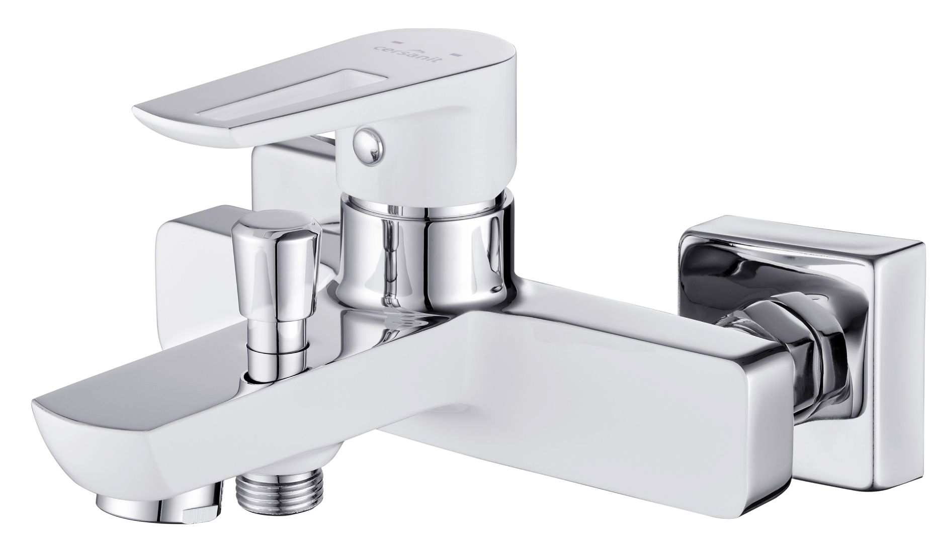 Cersanit Mille vanová baterie na stěnu chrom-bílá S951-008