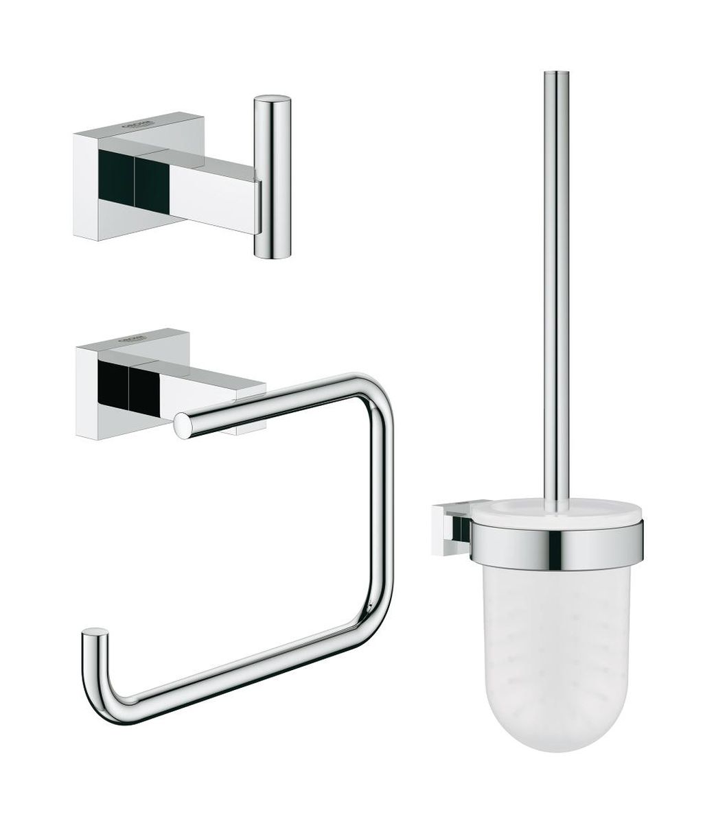 Grohe Essentials sada příslušenství 3v1 StarLight Chrome 40757001