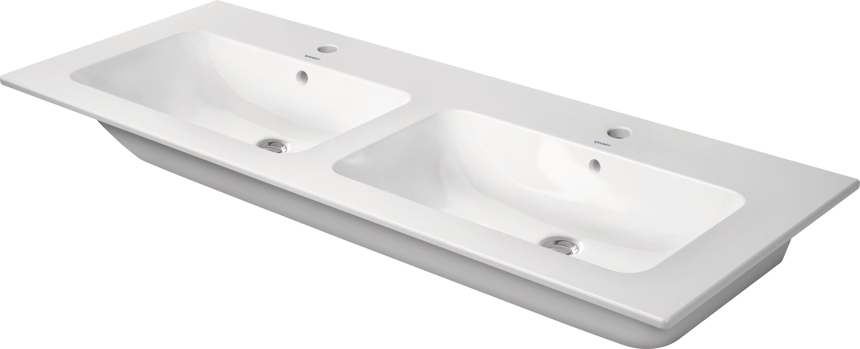 Duravit ME by Starck umyvadlo 130x49 cm obdélníkový klasický-nábytkový-dvojitý bílá 2336130000