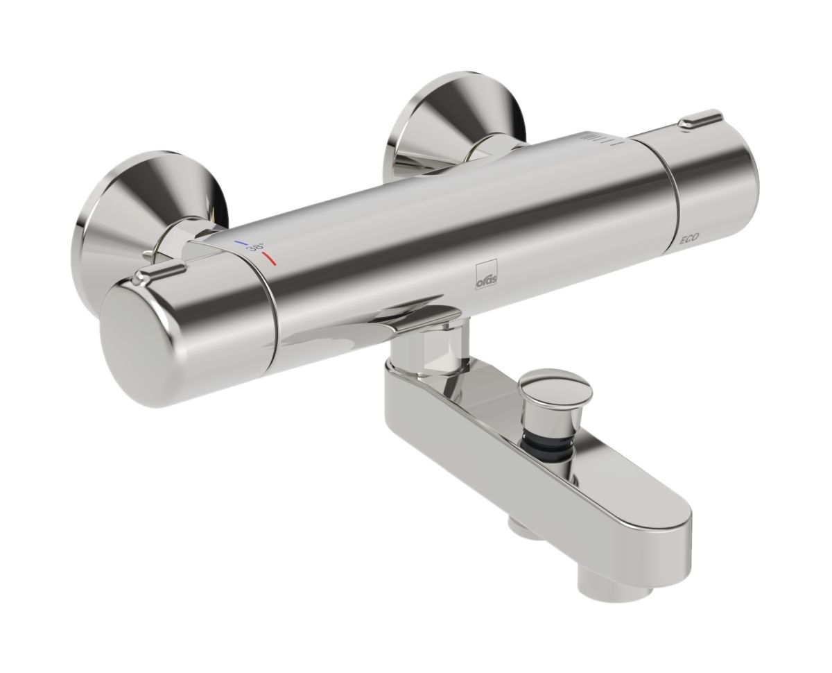 Oras Nova vanová baterie na stěnu s termostatem chrom 7442U