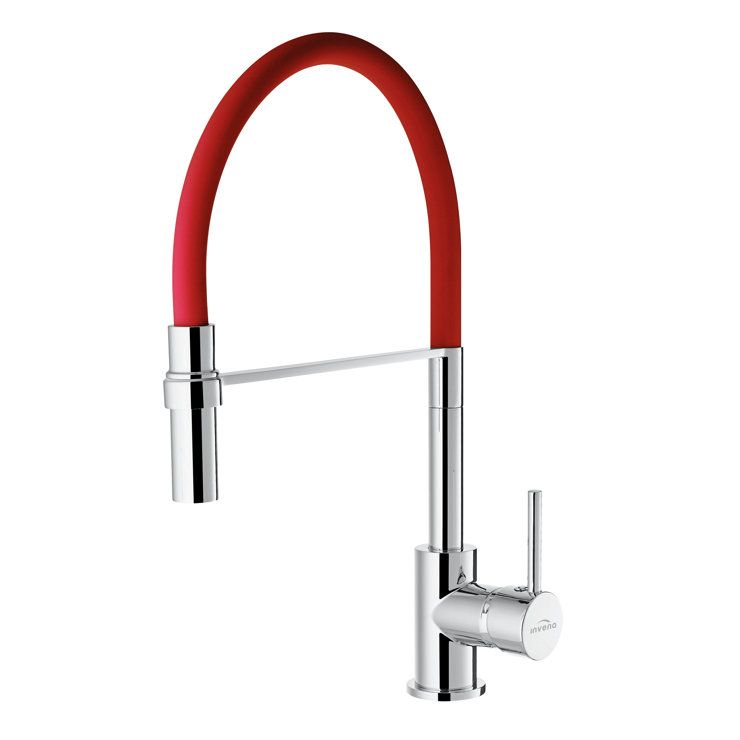 Invena Kameleon kuchyňská baterie stojící červená BZ-29-L07