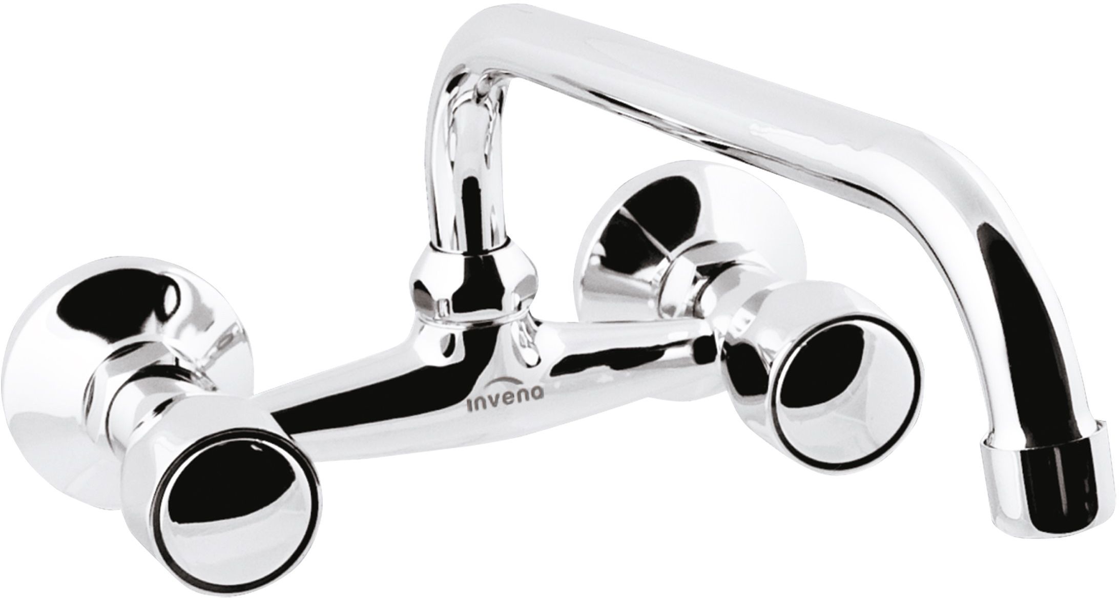 Invena Modena umyvadlová baterie na stěnu chrom BC-14-F0S