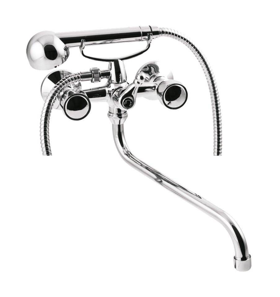 Invena Modena vanová baterie na stěnu chrom BW-14-F0S
