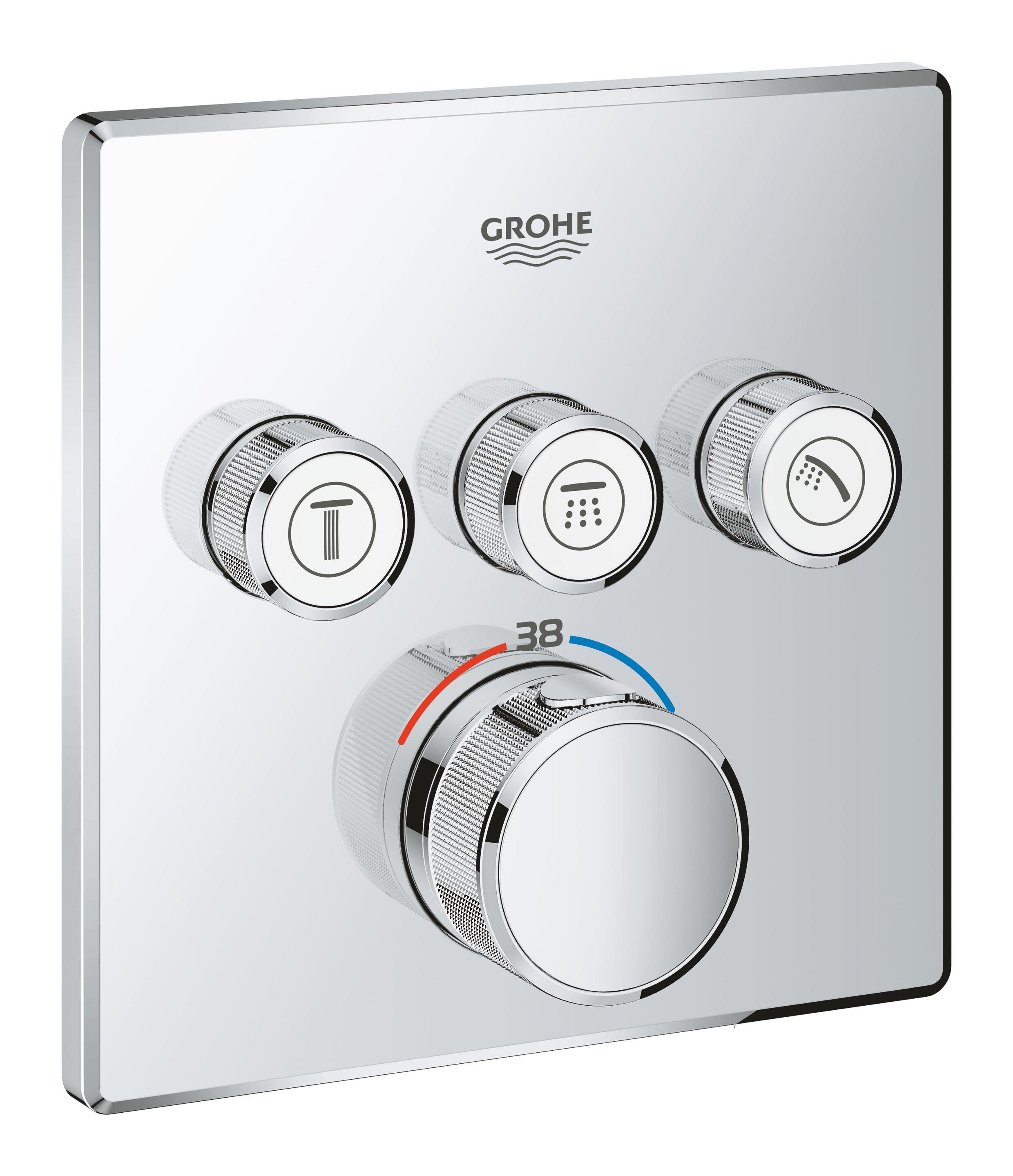 Grohe Grohtherm SmartControl vanová baterie pod omítku ano StarLight Chrome 29126000