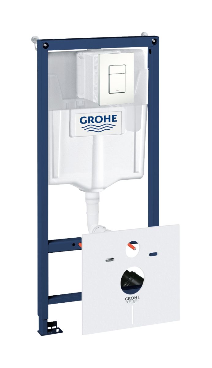 Grohe Rapid SL podomítkový wc modul se splachovacím tlačítkem pro závěsnou mísu 39448000