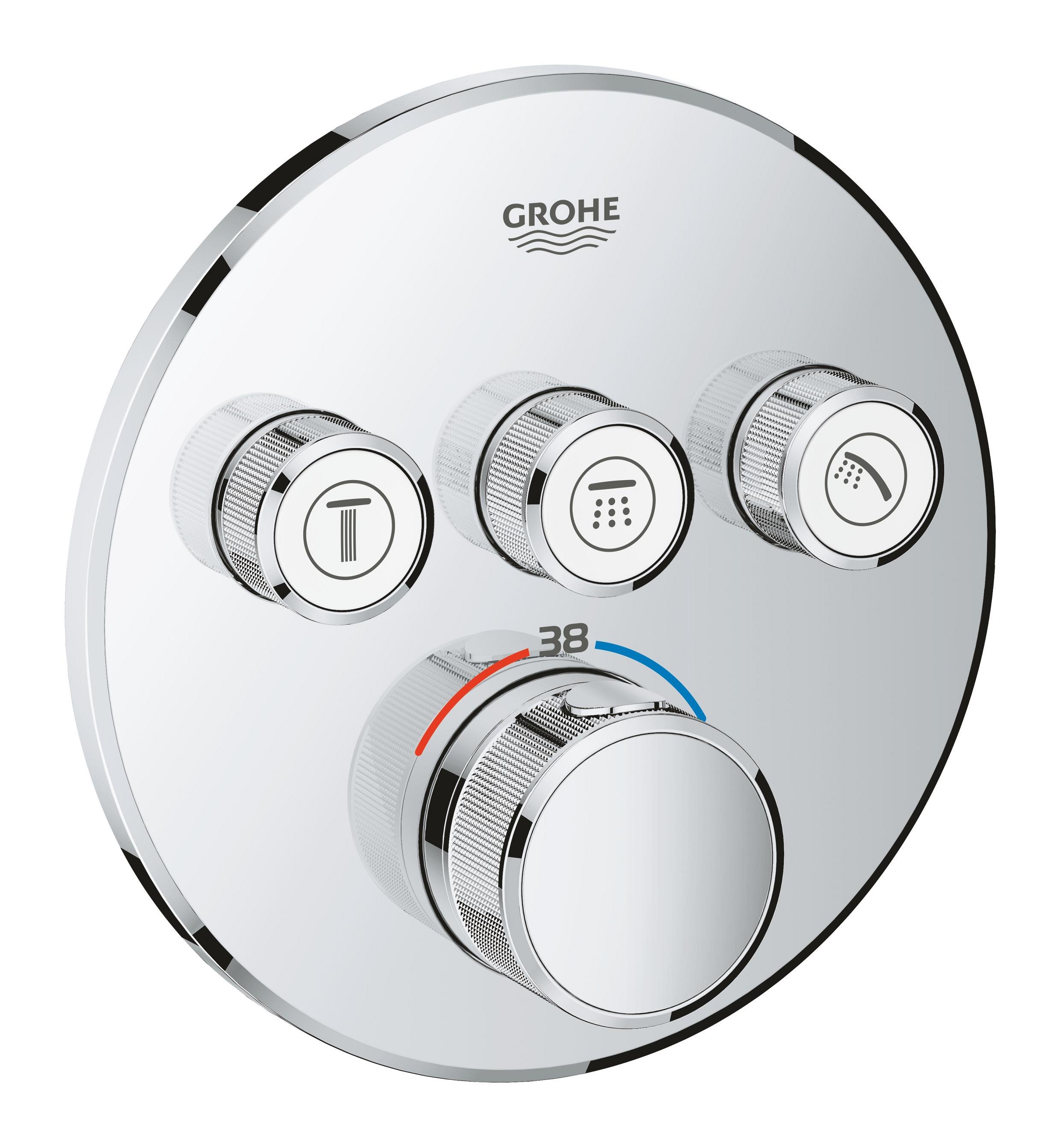 Grohe Grohtherm SmartControl vanová baterie pod omítku ano StarLight Chrome 29121000