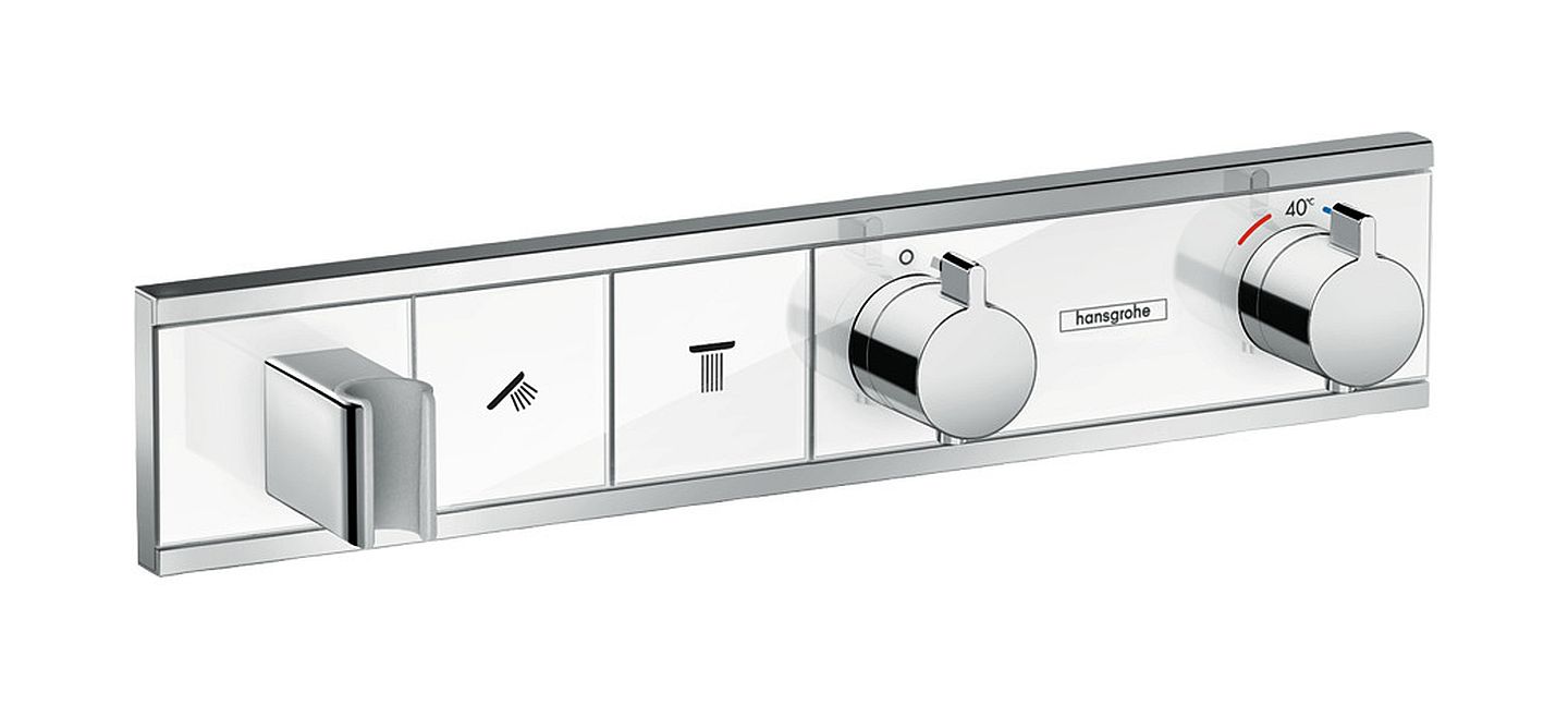 Hansgrohe RainSelect vanová baterie pod omítku s termostatem chrom-bílá 15355400
