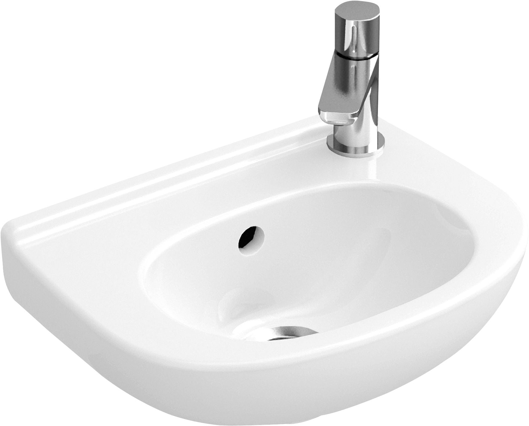 Villeroy & Boch O.Novo umyvadlo 36x27.5 cm polokulatý klasický bílá 53603801