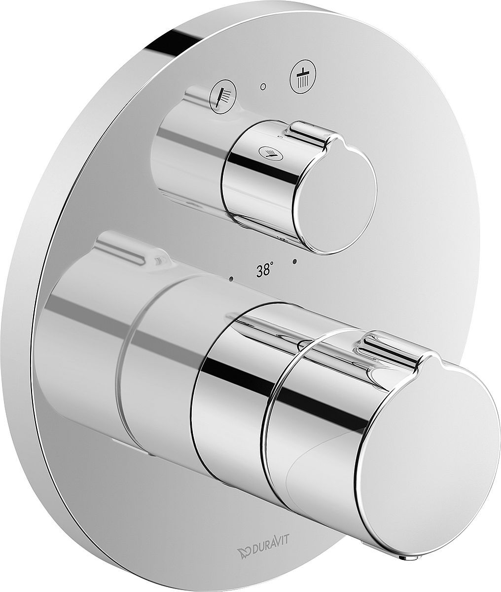 Duravit C.1 vanová baterie pod omítku s termostatem chrom C14200014010
