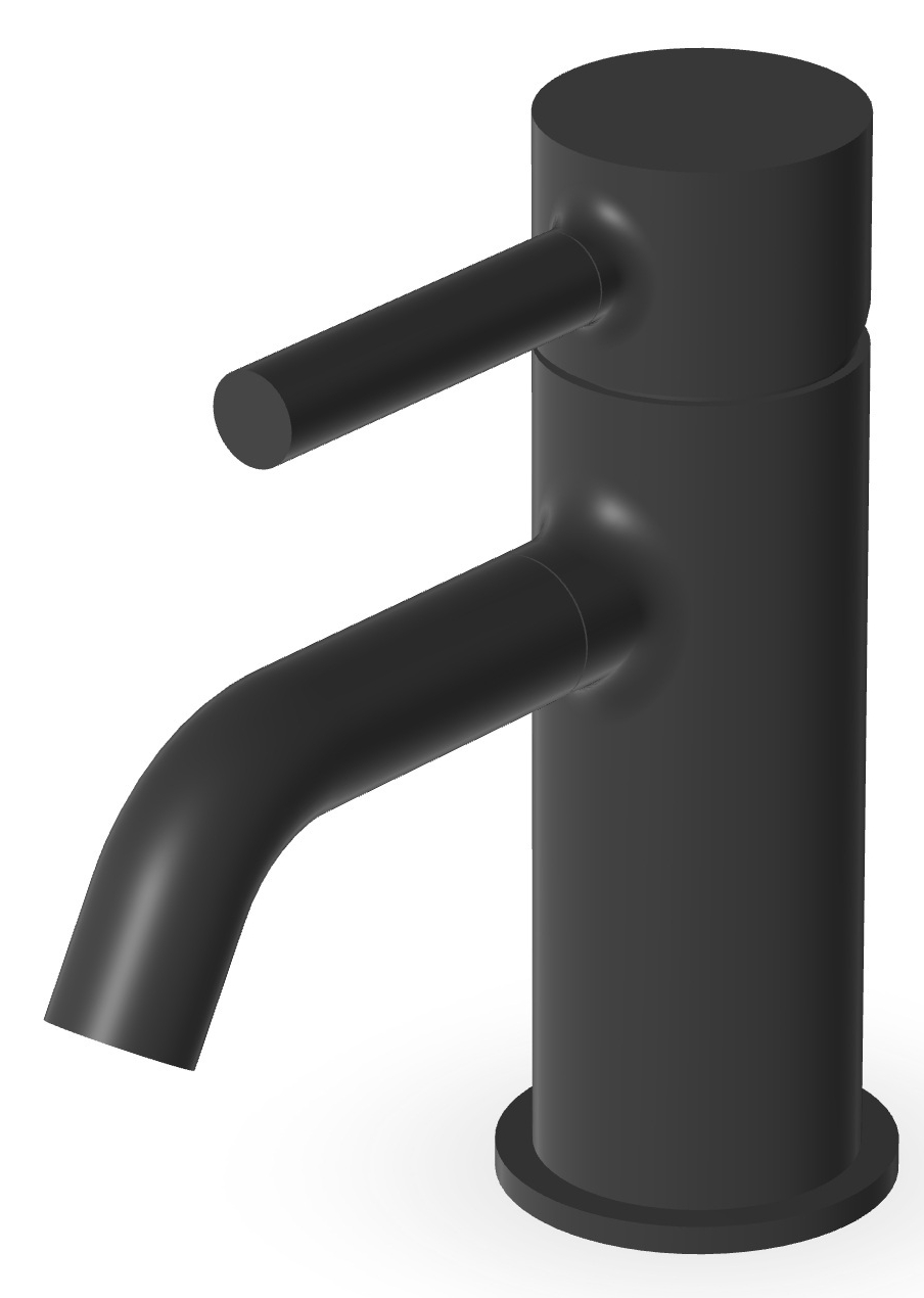 Zucchetti Pan umyvadlová baterie stojící černá ZP6242.N6