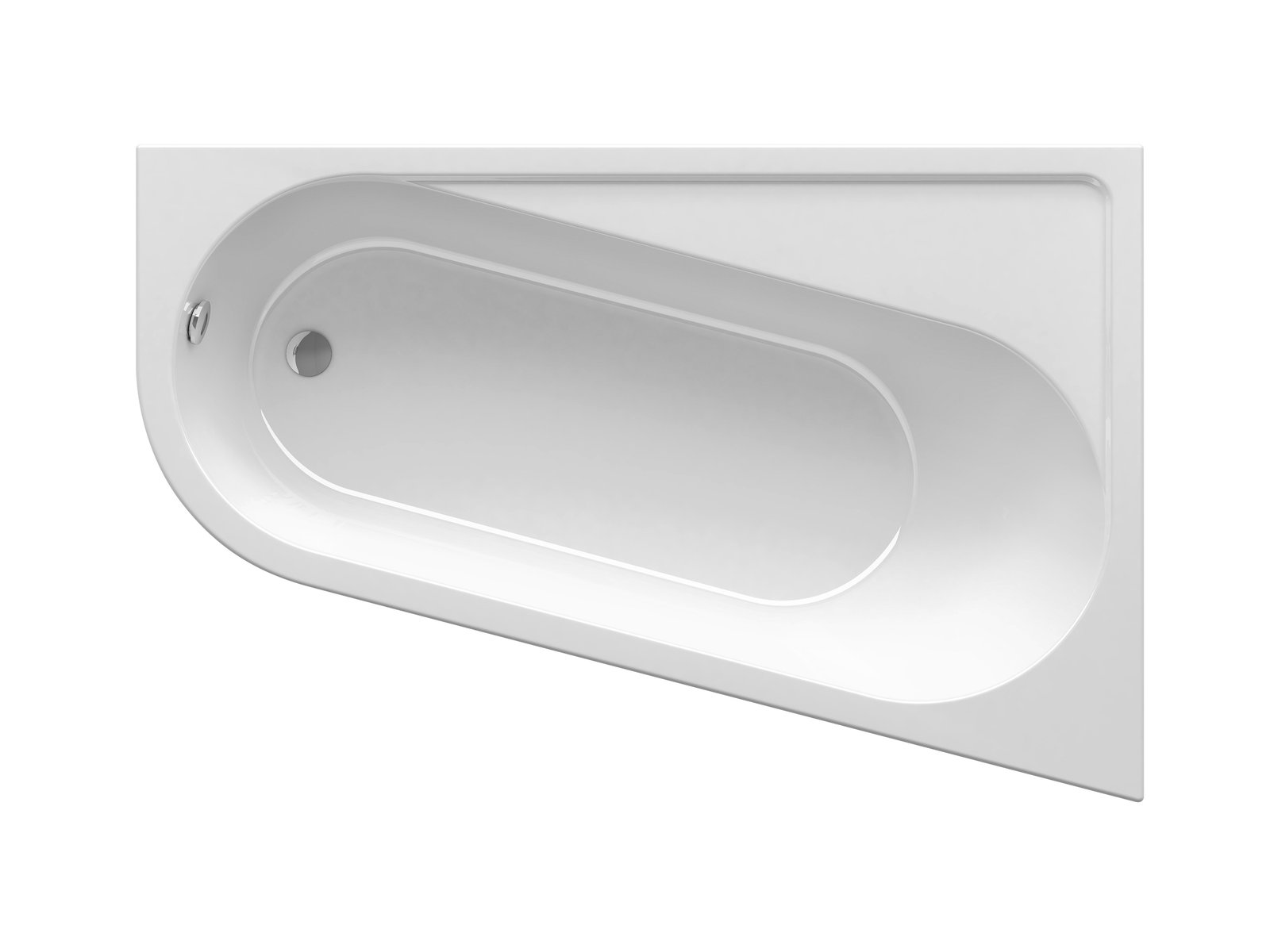 Ravak Chrome rohová vana 160x105 cm Pravostranná bílá CA61000000