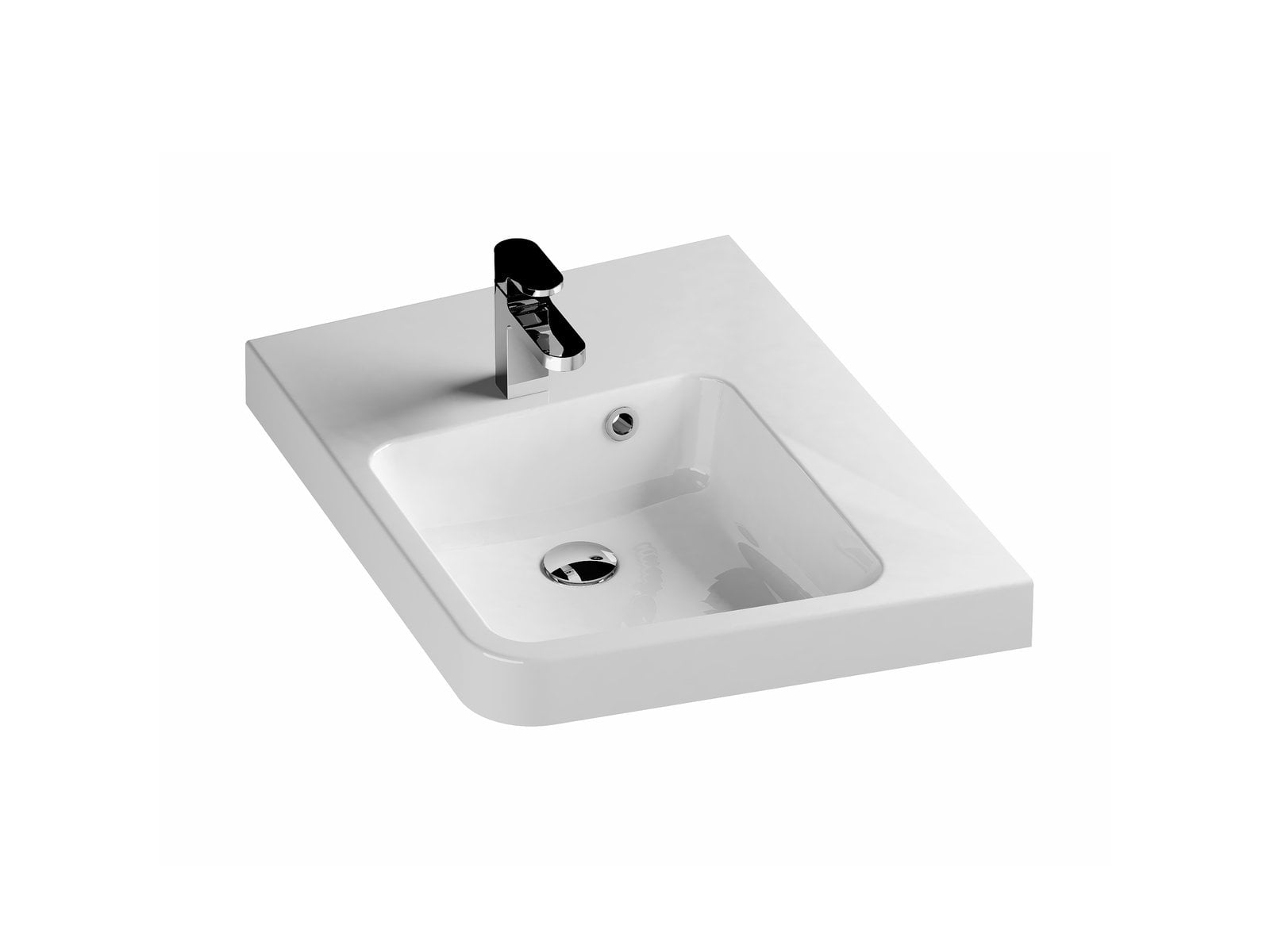 Ravak BeHappy II umyvadlo 66.5x50 cm klasický bílá XJAP1100001