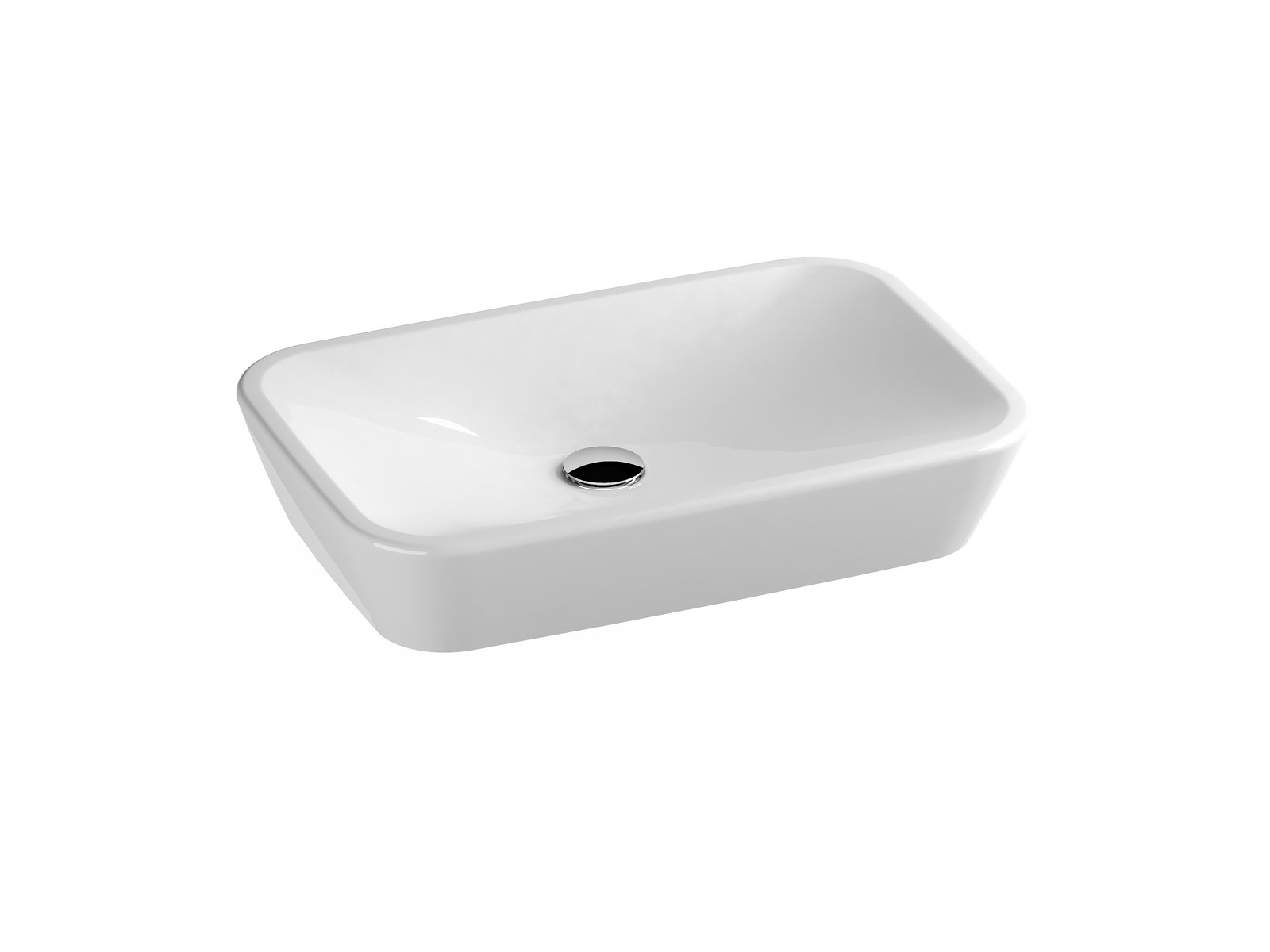 Ravak Ceramic umyvadlo 60x40 cm oválné na pult bílá XJX01160002