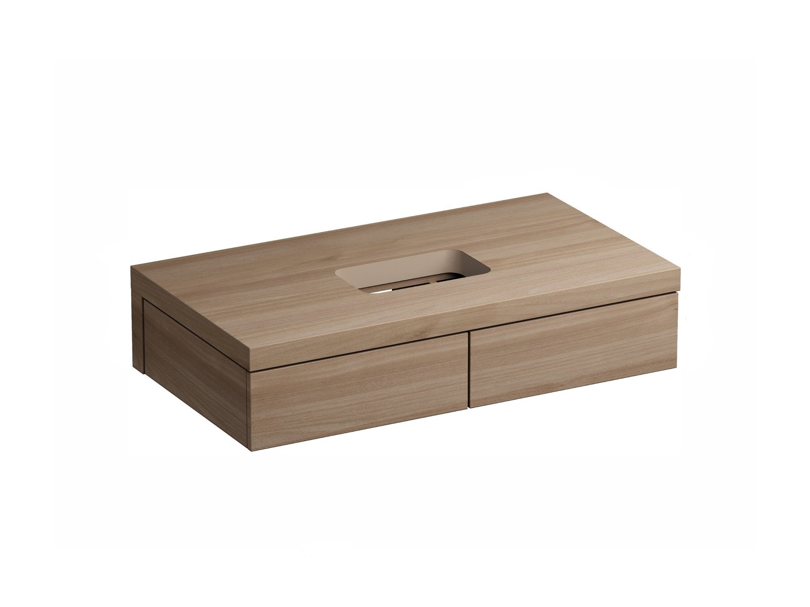 Ravak Formy skříňka 100x55x22 cm pod umyvadlo závěsná ořechová X000001036