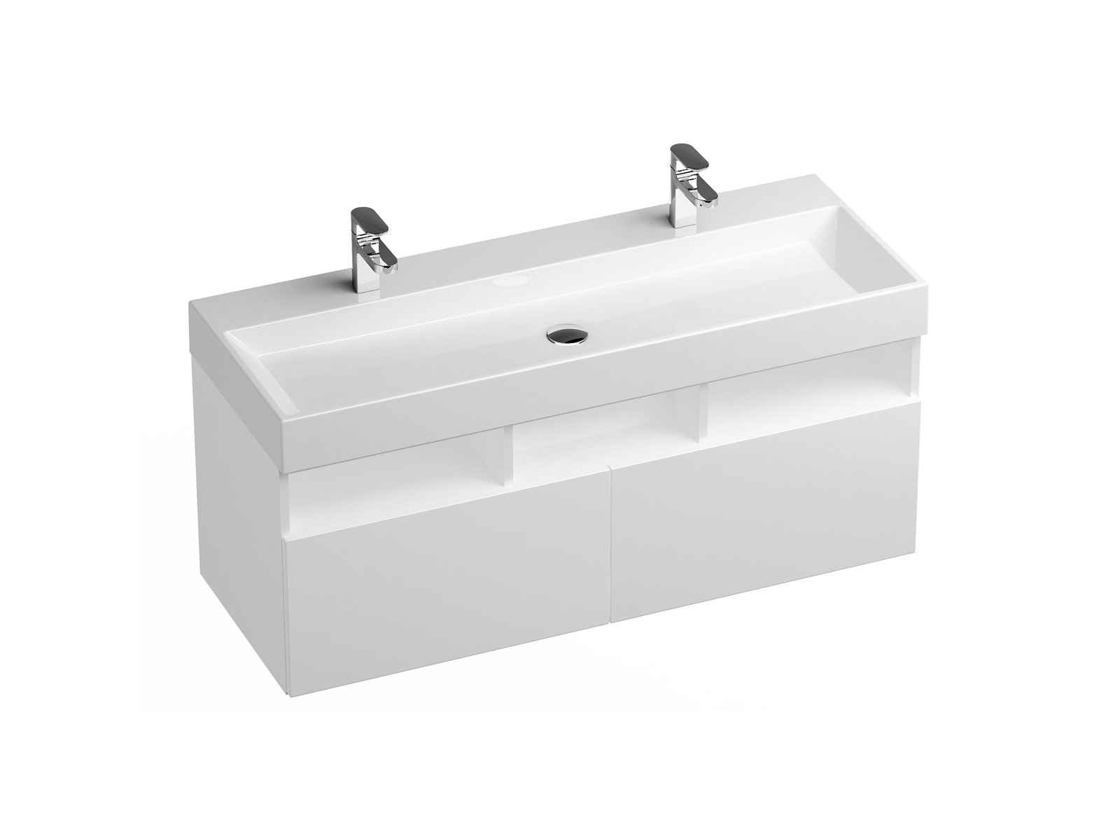 Ravak Natural skříňka 120x45x45 cm pod umyvadlo závěsná bílá X000001053