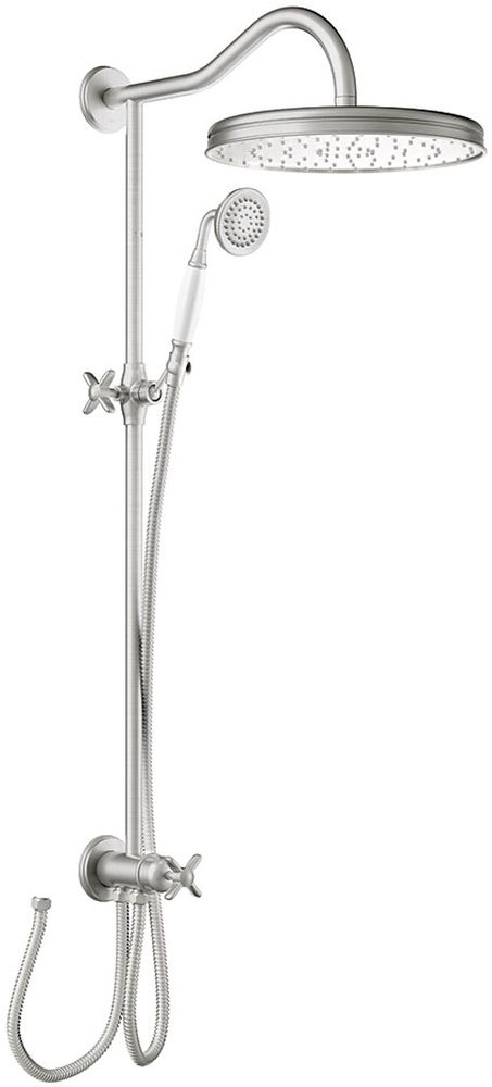 Tres Monoclasic sprchová sada na stěnu ocel 242.476.01.AC