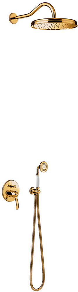 Tres Monoclasic sprchová sada pod omítku s dešťovou sprchou zlatá 242.180.03.OR