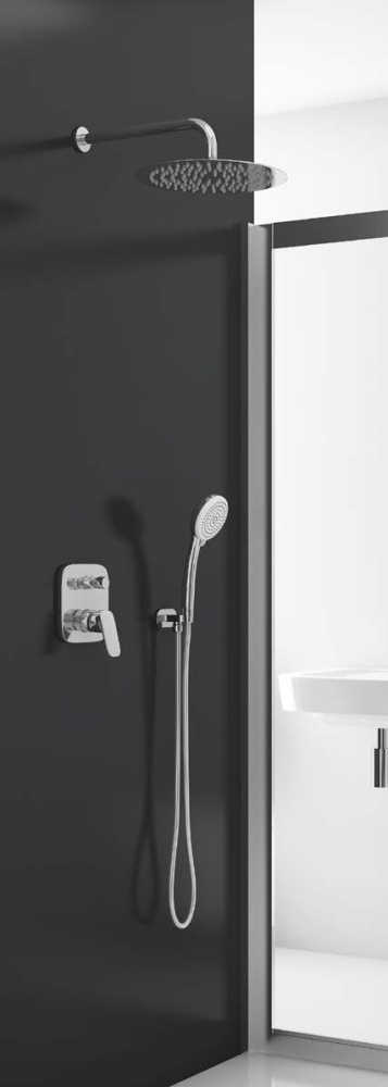 Excellent Logis deLuxe B zestaw prysznicowy z baterią podtynkową Hansgrohe chrom ARAC.SET.LOGB