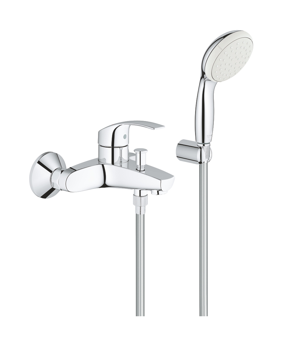 Grohe Eurosmart vanová baterie na stěnu StarLight Chrome 3330220A