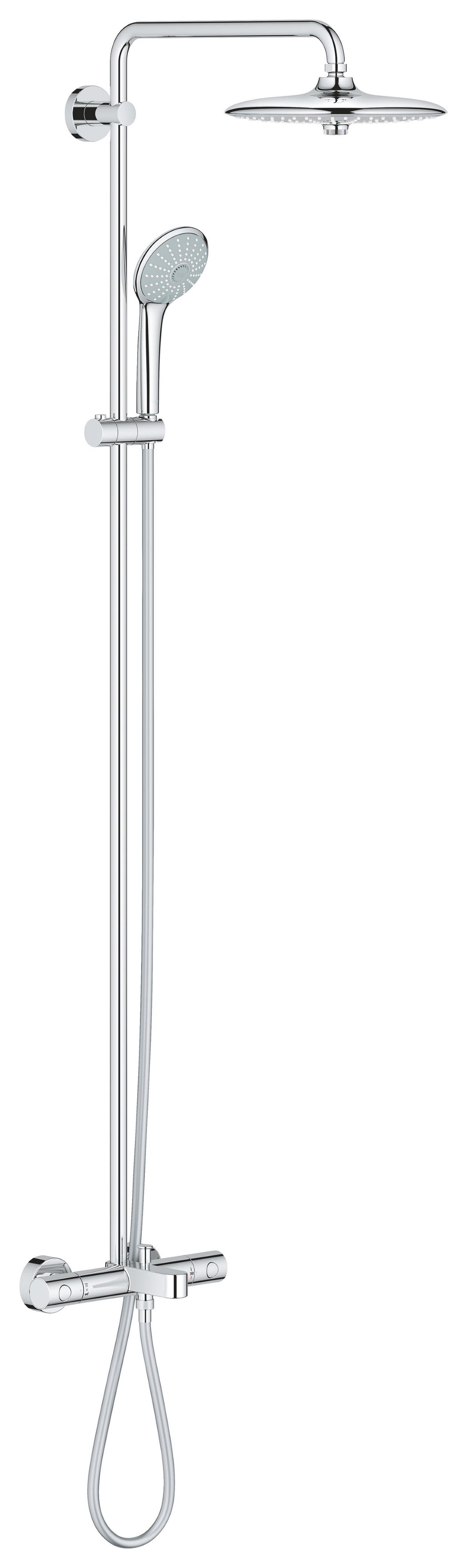 Grohe Euphoria vanová sada se sprchou na stěnu s termostatem ano StarLight Chrome 27475001