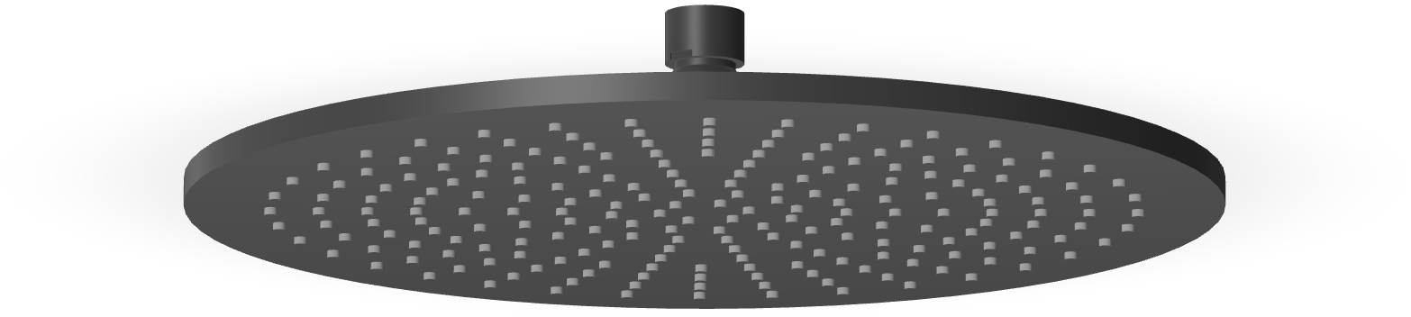 Zucchetti Closer hlavová sprcha 30x30 cm kulatý černá Z94266.N6