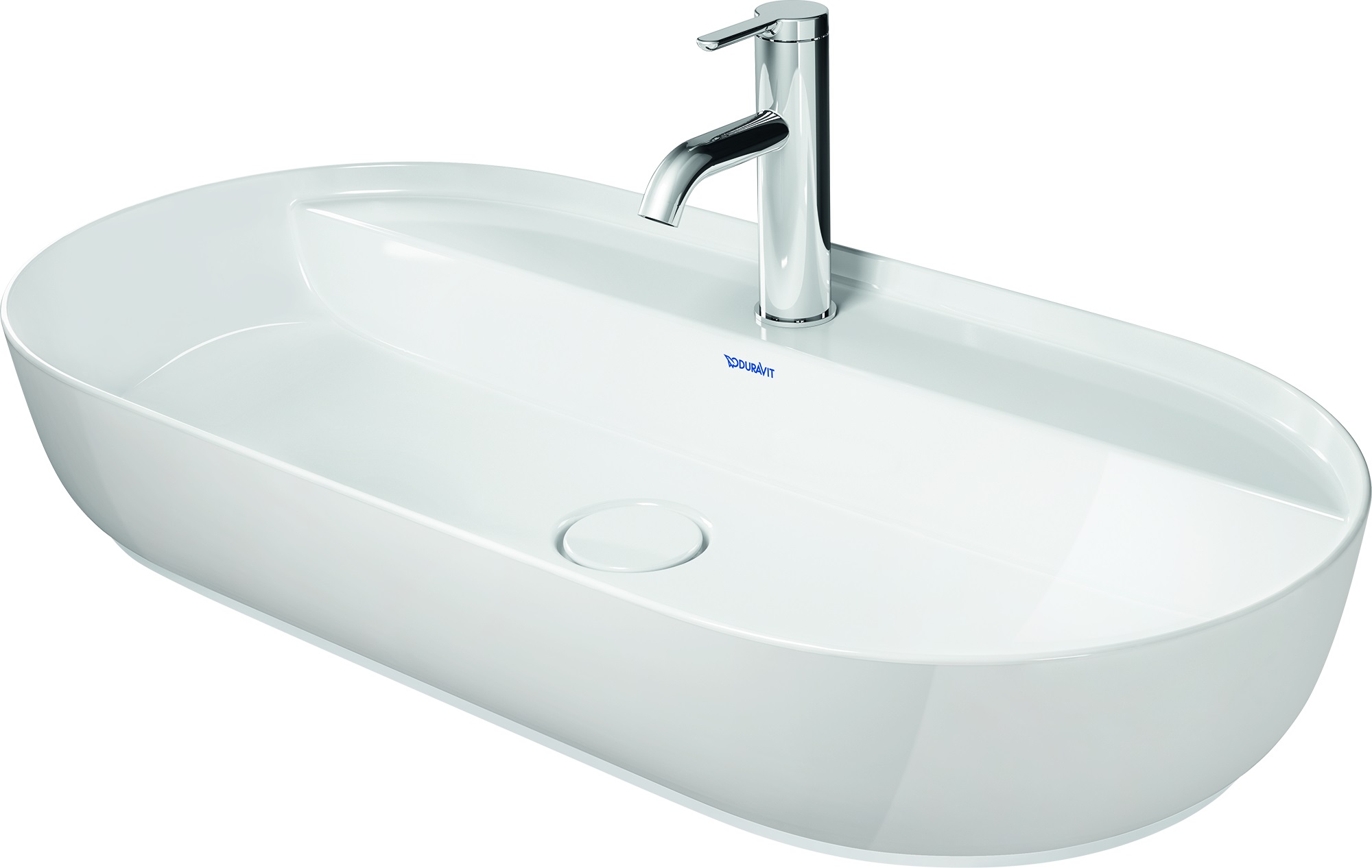 Duravit Luv umyvadlo 80x40 cm oválný na pult bílá 03808000001