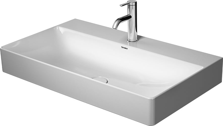 Duravit DuraSquare umyvadlo 80x47 cm obdélníkový nábytkový bílá lesk 2353800041
