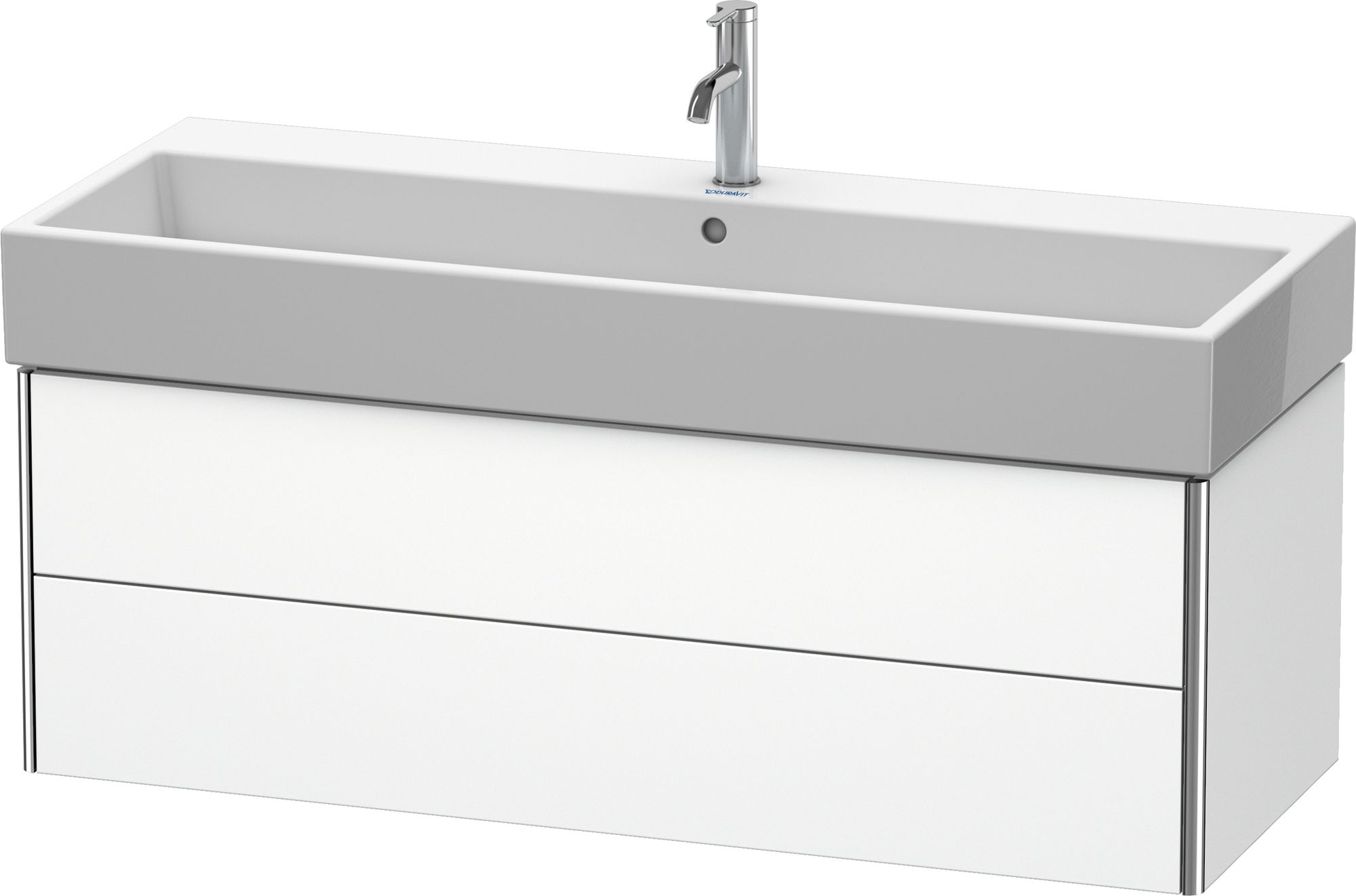 Duravit XSquare skříňka 118.4x46x39.7 cm závěsná pod umyvadlo bílá XS419701818