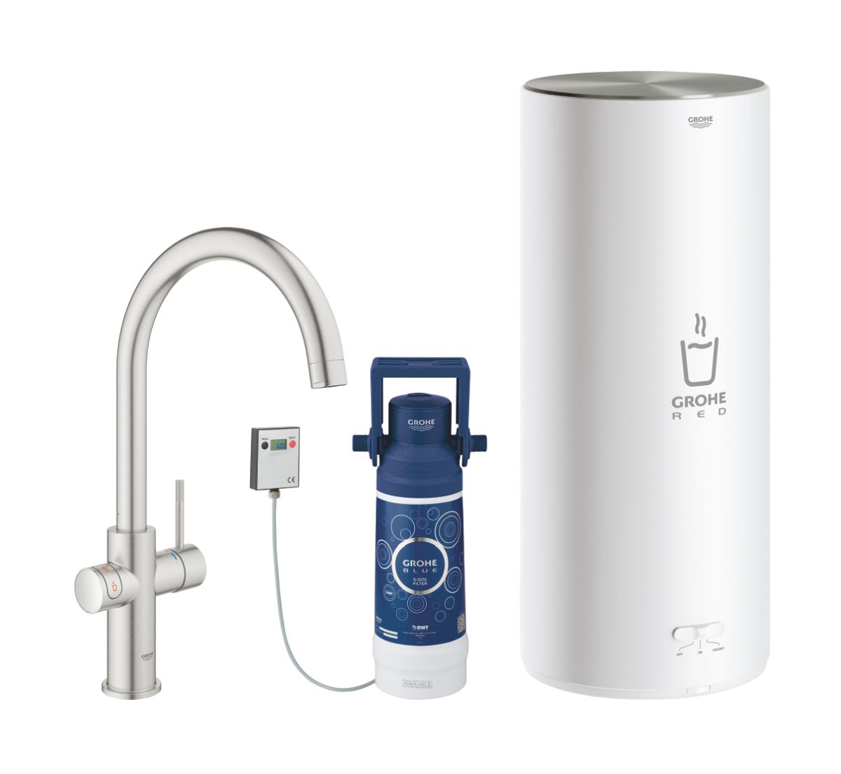 Grohe Red kuchyňská baterie stojící ušlechtilá ocel 30079DC1