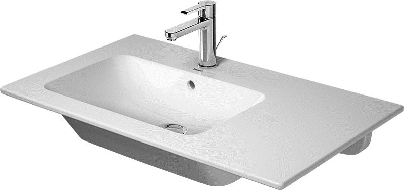 Duravit ME by Starck umyvadlo 83x49 cm obdélníkový nábytkový-s pultem bílá 2345830060
