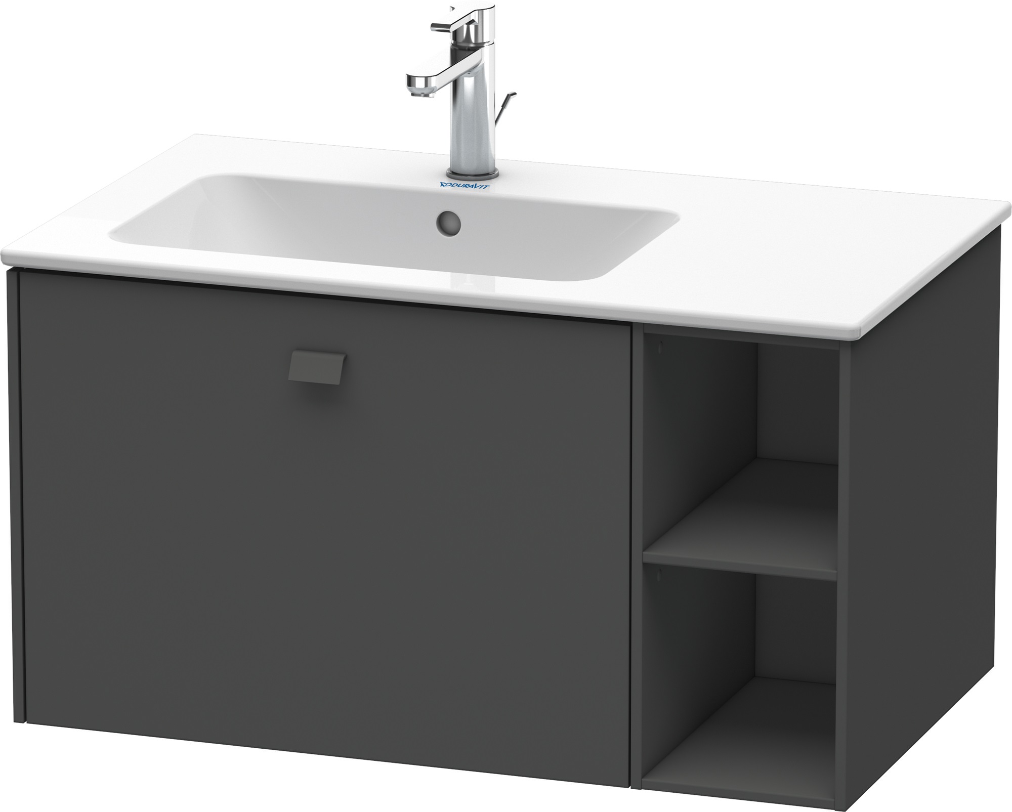 Duravit Brioso skříňka 82x47.9x44.2 cm závěsná pod umyvadlo grafitová BR401204949