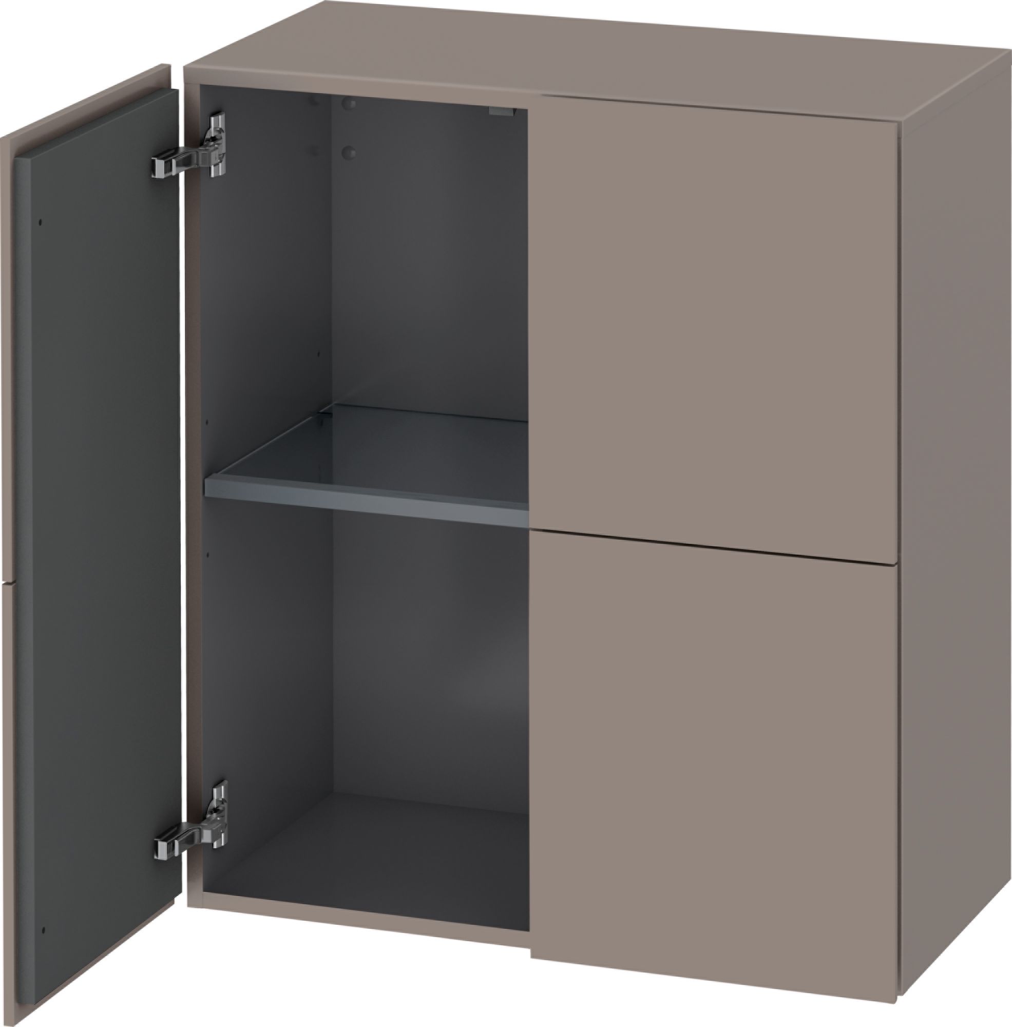 Duravit L-Cube skříňka 70x36.3x80 cm boční závěsná šedá LC117704343