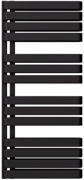 Terma Warp S koupelnový radiátor žebříkový 111x50 cm černá WGWAS111050KMBCGD