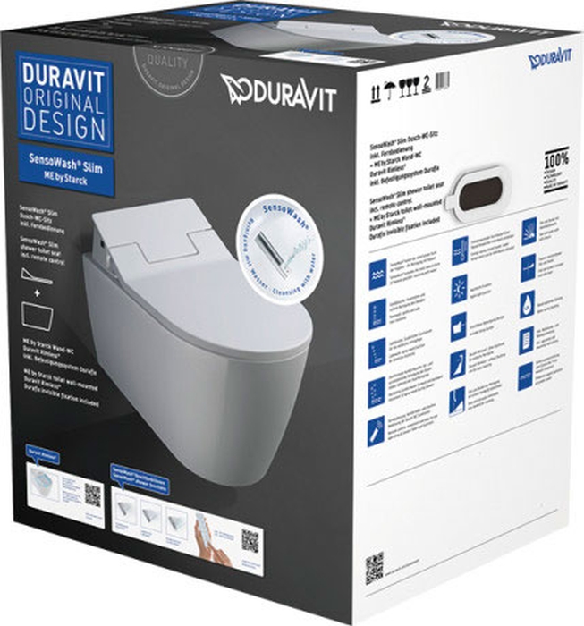 Duravit SensoWash bidetové wc závěsné Bez oplachového kruhu bílá 631000002004300