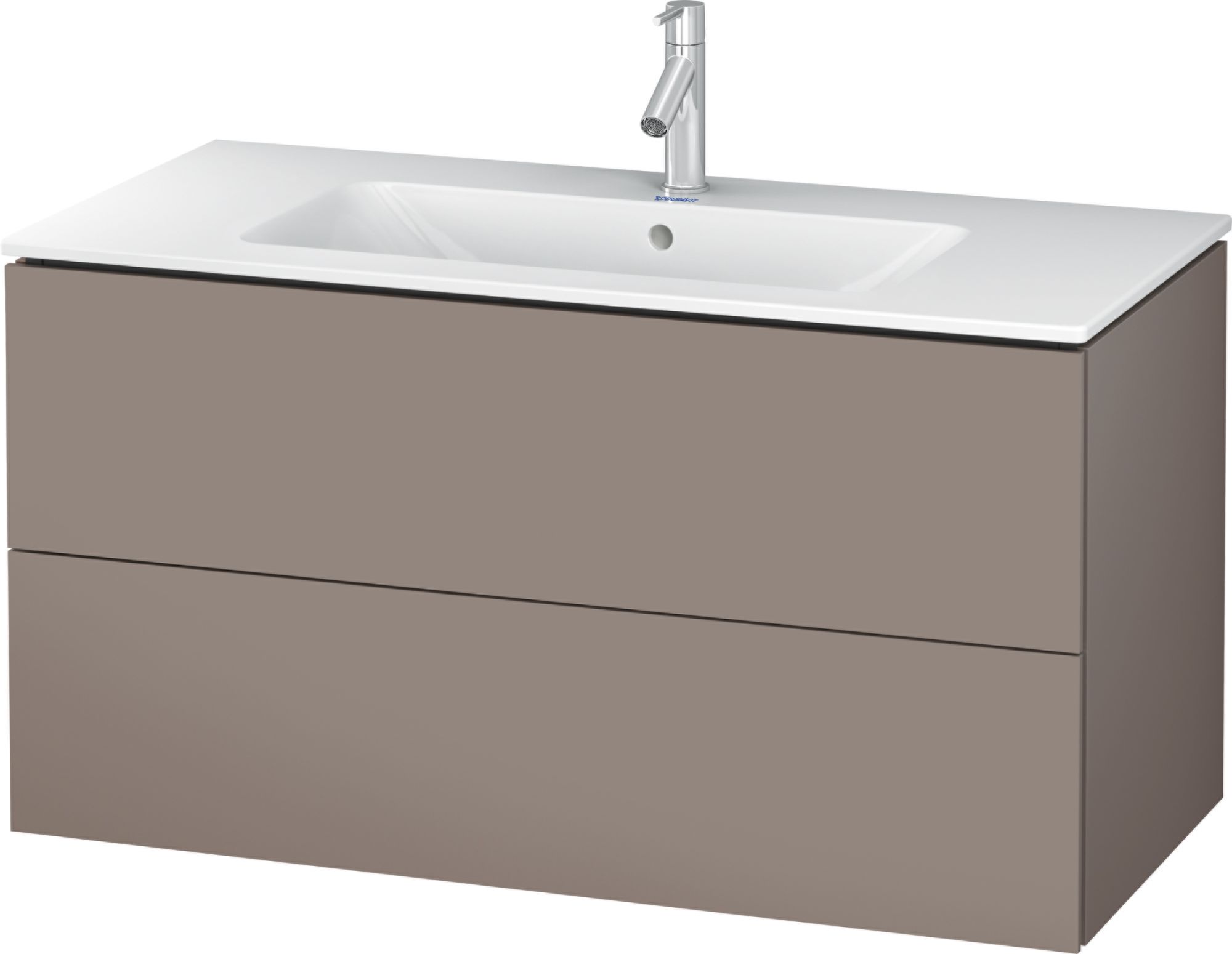 Duravit L-Cube skříňka 102x48.1x55 cm pod umyvadlo závěsná šedá LC624204343