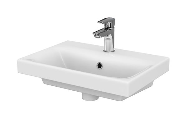 Cersanit Moduo umyvadlo 50x35 cm obdélníkový klasický-nábytkový bílá lesk K116-008