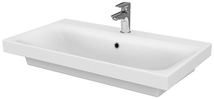 Cersanit Moduo umyvadlo 80x45 cm obdélníkový klasický-nábytkový bílá lesk K116-013