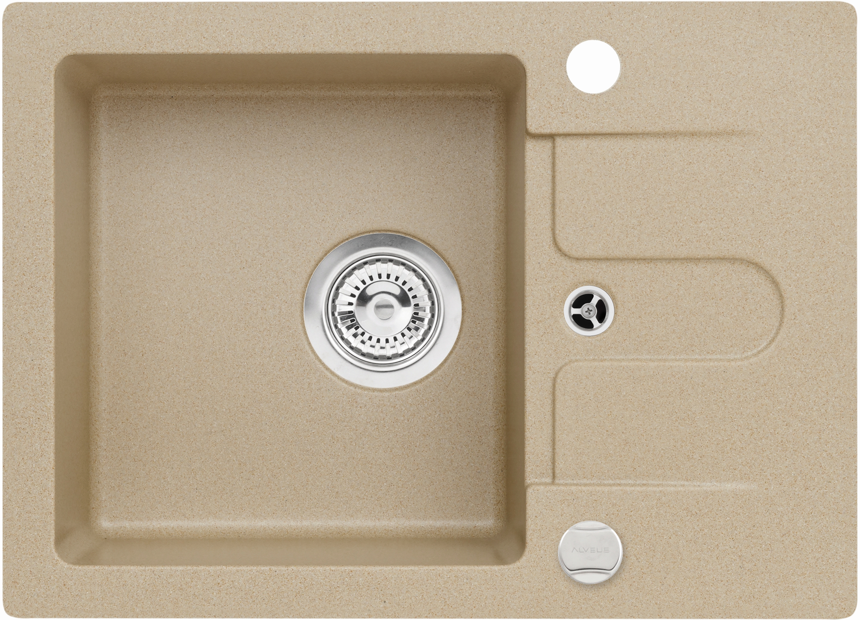 Alveus Cancan granitový dřez 58x42 cm béžová 9753355