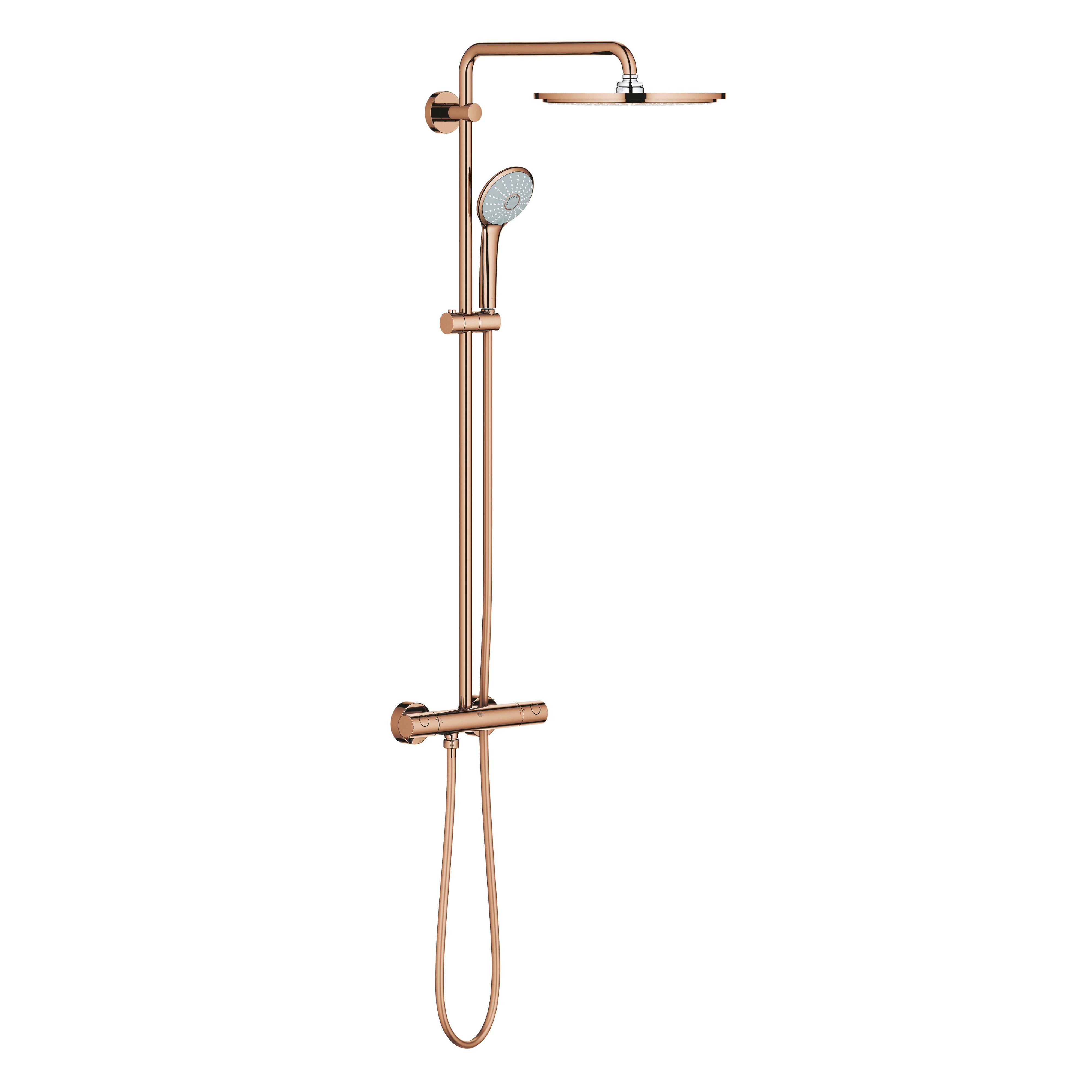 Grohe Euphoria sprchová sada na stěnu s termostatem s dešťovou sprchou Warm Sunset 26075DA0
