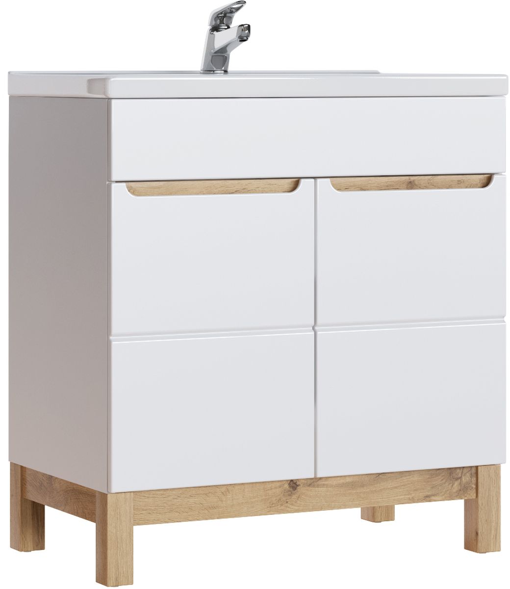 Comad Bali White skříňka 80x45x85 cm pod umyvadlo stojící BALIWHITE821