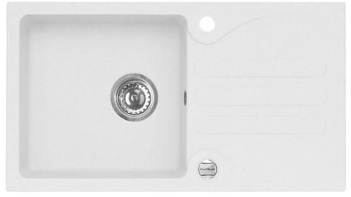 Alveus Galapagos granitový dřez 77x43 cm bílá 1513011